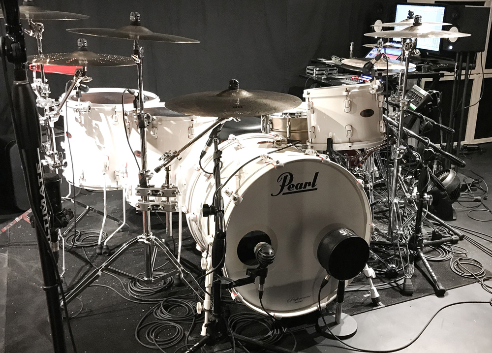 Drum Kit in Remote Tracking Studio